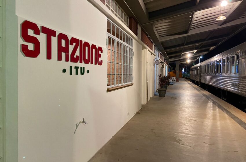  Restaurante Stazione chega à estação do trem republicano em Itu