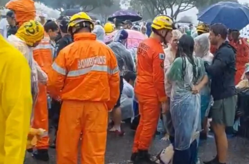  Raio atinge manifestantes em ato convocado por Nikolas Ferreira e deixa feridos em Brasília