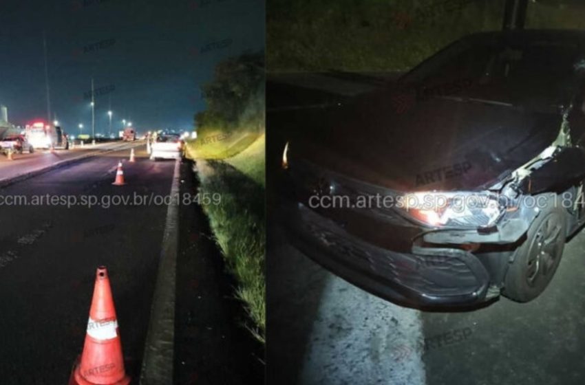  Carro quebra, motorista desce para arrumar e morre atropelado na SP-75 em Itu