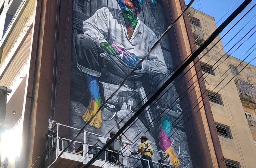  Eduardo Kobra homenageia Almeida Júnior em mural gigante no centro de Itu